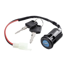 MagiDeal Ignition Switch with Keys 2 Pin High Performance Ignition Starter on Off Switch for Motorcycle Moped Scooter ATV
