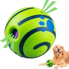 SupaWeiss Giggle Ball for Dogs,9cm/3.54in Interactive Dog Ball,Wobble Giggle Gog Ball,Squeaky Dog Ball,Dog Balls for Exercise & Training for Large,Medium,and Small Dogs