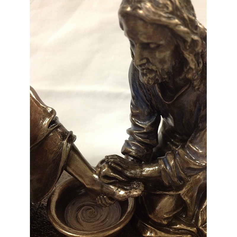 WU Unicorn Studios Jesus Washing His Disciple's Feet Statue Sculpture