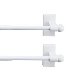Rod Desyne 7/16 inch Magnetic Rod, 28-48 inch (Set of 2), White
