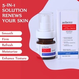 SINPIN aobenz Dark Spot Remover for Face & Body | Advanced Corrector Serum for Age, Melasma, Sun, Acne, Black Spots | Tranexamic Acid, Niacinamide Formula for Women & Men | Mild, 1.35 Fl Oz (1PCS)
