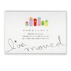 Luxury Paper, Private Moving Postcard, Printed Sentences, 30 Sheets Design