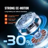 VEVOR Inline Duct Fan, 6-Inch 402 CFM with Temperature Humidity