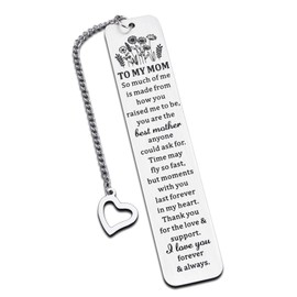 Mom Valentines Gifts - Valentines Gifts for Parents Mother Mommy Mama Bookmark Gift for Mom Birthday Gift for Mom Anniversary Gift for Mom Thanksgiving Valentines Gift for Mom from Son Daughter