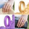 ThunderFit Anillos Boda Bandas de Silicona 7 Pack, Las Mujeres