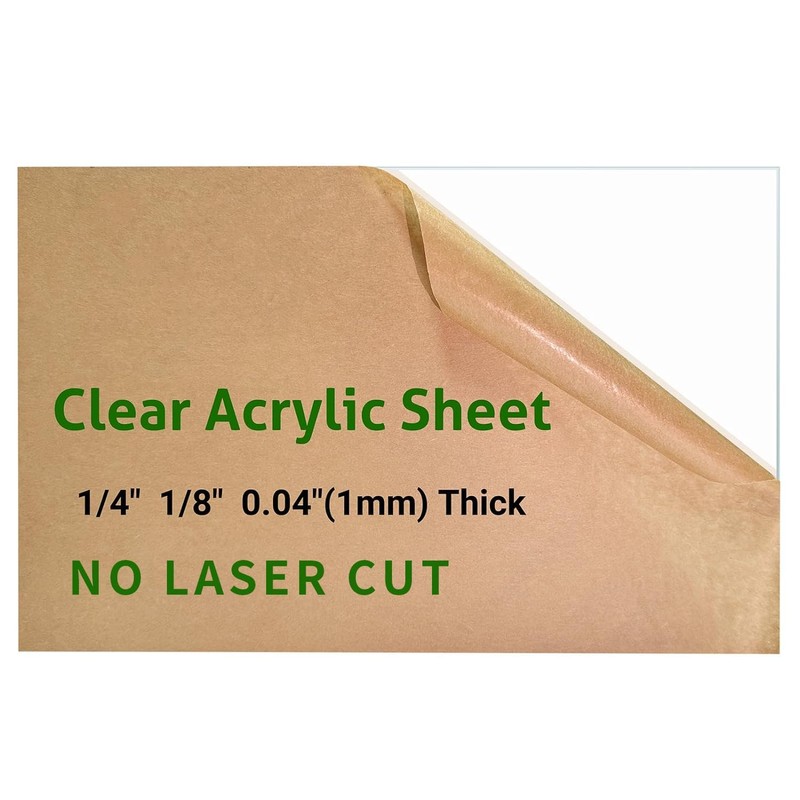 2 Pieces 20” x 24” Clear Acrylic Sheet Plexiglass -
