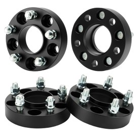 Youxmoto 4PCS 5x4.5 1'' Wheel Spacers Fit for Ford Explorer 2020-2023, Mustang 2015-2023, GT 2017-2020, Fit for Lincoln Aviator 2020-2023, 5x114.3mm Wheel Adapters 70.5mm Hub Bore with M14x1.5 Studs