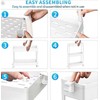 SPACEKEEPER Slim Rolling Storage Cart 4 Tier Bathroom Organizer Mobile