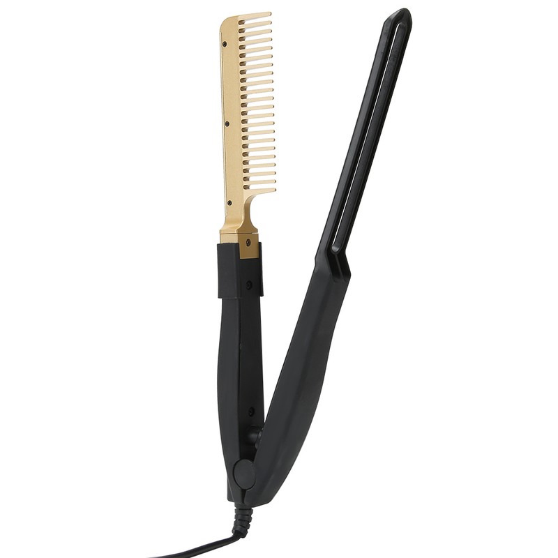 Electric Heating Comb WetDry Use Hair Straightening Hot Brush Hairdressing