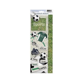 Paper House Productions SSTCX-6E Sport Cardstock Stickers, Soccer