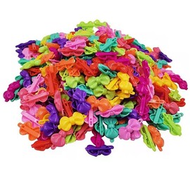 FZBNSRKO 100pcs Color Mini hair Clips,Children's Hairpin for Little Girls(bow tie style)
