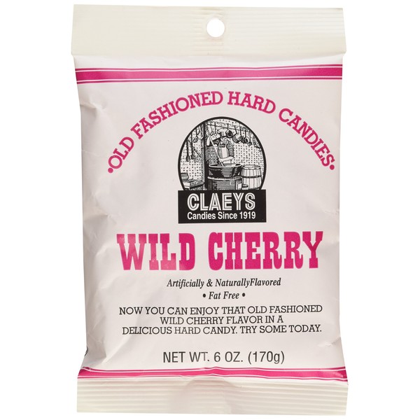 Claeys Wild Cherry Sanded Candy Drops ~ 2 Lbs ~ Old Fashioned Flavor