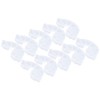10Pcs Rainbow Shaped Transparent Storage Box Dust Proof Storage Box