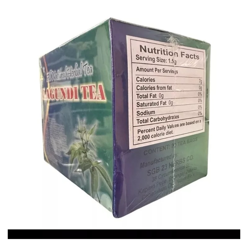 SGB23 LAGUNDI ALL NATURAL HERBAL TEA 20 TEABAGS (New Packaging)