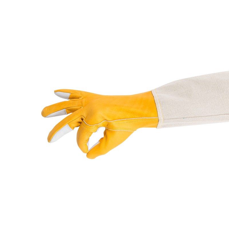 Bees & Co V57 Goatskin Beekeeper Gloves with Extended Sleeves