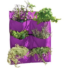 Vegtrug FWP12P Wall Felt Planter - Purple,55x5x70 cm