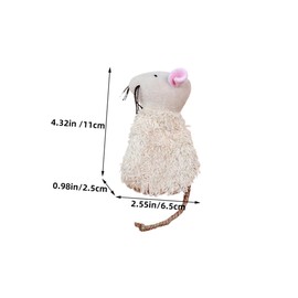 CORHAD 6pcs Interactive Small Mice Toys Soft Mouse Shaped Toy Chewing Mouse Toys for Cats