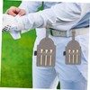 KOMBIUDA Golfing Tee Holder Pu Leather Organizer Portable Tees Carrier
