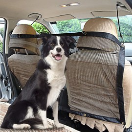 SMELL & SMILE Universal Safety Mesh Protector for Pets Barrier Net for Dogs Car Divider for Dogs (115 x 62 cm)