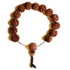 BUDDHAFIGUREN/Billy Held Hand Mala Rudraksha Buddhist Bracelet with 15 mm
