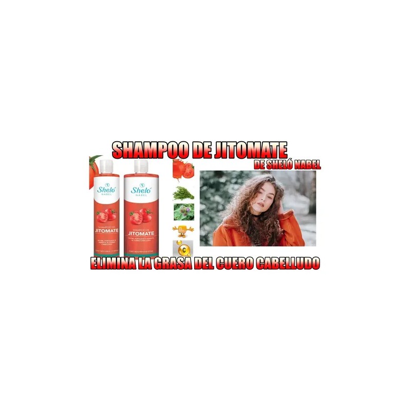 Shampoo De Jitomate Crece Suaviza Brillo Shelo Nabel 950ml