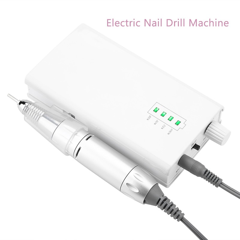 Portable Rechargeable Electric Nail Drill Machine 30000 RPM Cordless Manicure