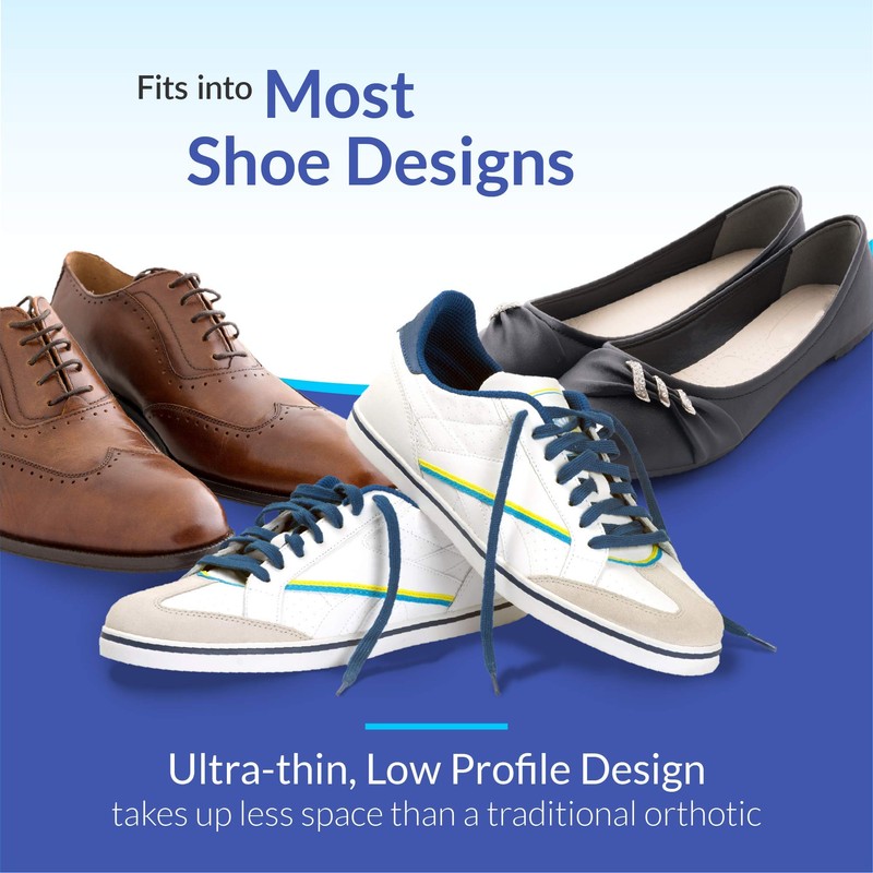 Cushioned Dress Sport Orthotic Semi-Rigid Arch Support Shoe Insert