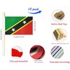 10 Pack Saint Kitts and Nevis Flags - KN Handheld