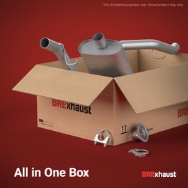 BRExhaust Replacement Exhaust System Kit 106-0183: Compatible with 2006-2012 Toyota Yaris 1.5L