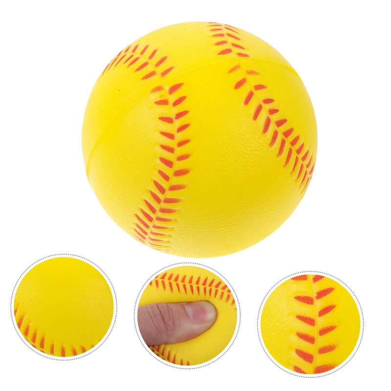 KONTONTY 12pcs Soft PU Baseballs for Teenagers Safe Training Balls