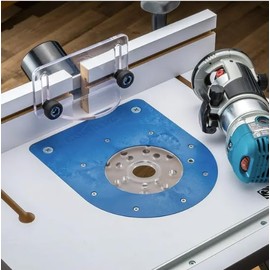 Compact Router Insert Plate Kit for Convertible Benchtop Router Table - Easy Router Access Woodworking Tools w/Pre-Drilled Holes - Compact Tool Kit Fits Porter Cable, Bosch, Dewalt, & More