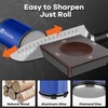 WANTTIK Rolling Knife Sharpener Kit, Upgraded Roller Knife Sharpener with