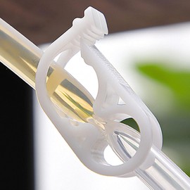 24 Pack Plastic Adjustable Tube Clamps, Lab Pinch Valve Flow Control Hose Clamp, On and Off Catheter Clamp