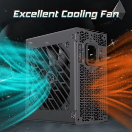 GAMEMAX GS Series SFX Power Supply 850W, Full Modular, 80 Plus Gold PSU (GS-850G BK)