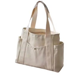 Large Capacity Canvas Tote Bags for Work Commuting Carrying Bag College Style Student