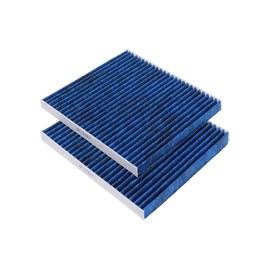 Forccord Filtro de aire de cabina HEPA compatible con filtro de cabina de carbón activado LQQ009, accesorios de repuesto para coche (paquete de unidades)