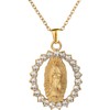 LuckyLy Collares para Mujer Oro 18K Virgen Guadalupe Regalos Mamá