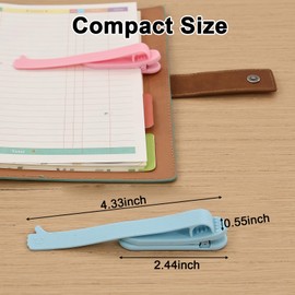 6Pcs Automatic Bookmark, Silicone Book Marks for Reading Women, Men, Kids, Book-Lovers, Cute Book Page Holder with Smiley Thumb Design