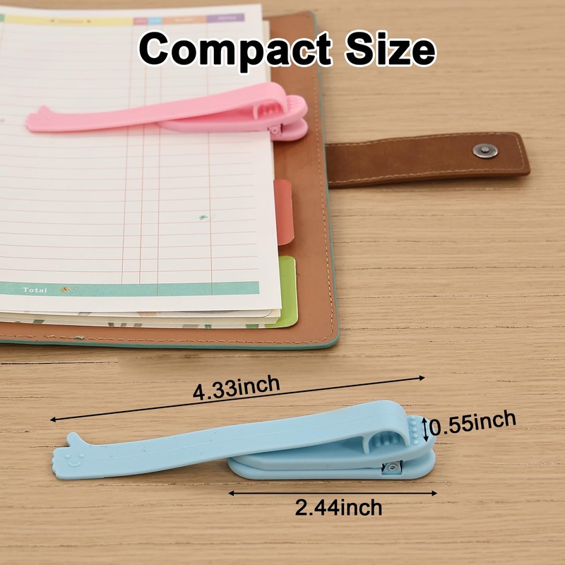 6Pcs Automatic Bookmark, Silicone Book Marks for Reading Women, Men,