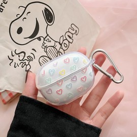 GULVQYF Redmi Buds 5 Pro Case, Clear Shockproof Soft Protective Case Headphone Cover for Girls Women (B)