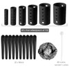 WILLBOND 141 Pieces Hair Rollers Set Include 60 Pcs Plastic