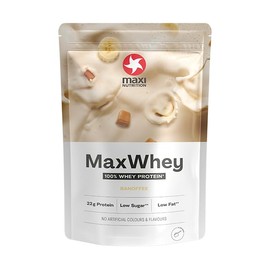 MaxiNutrition MaxiNutrition - MaxWhey -Whey Isolate and Concentrate Protein Powder Blend - Banoffee 420g - 22g Protein - Low-Fat - Low Sugar - Gluten & Soy-Free - Vegetarian - 113 kcal per Serving - 14 Servings