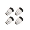 sourcing map Straight Pneumatic Push to Quick Connect Fittings 1/8NPT