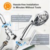 Filtered Shower Head with handheld, 10 Functions High Pressure showerhead