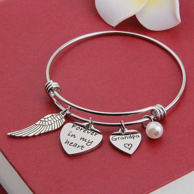 Pulsera conmemorativa Bobauna para siempre en mi corazón, regalo de