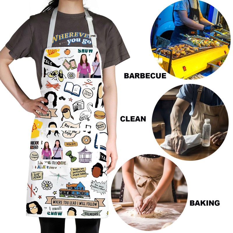 G2TUP Gilmore Apron Luke's Diner Stars Hollow Apron Lorelai And