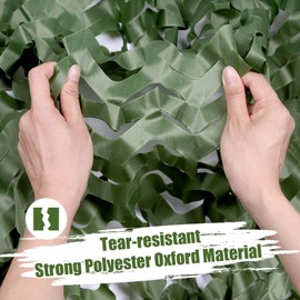 iunio Camo Netting Camouflage Netting, Camo Net Bulk Roll Camouflage Mesh Nets for Hunting Blind Deer Stand Military Party Decorations Sunshade Shooting (Dark Green, 4.9ft*6.5ft/1.5m*2m)