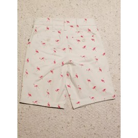 Royal Premium Stone Color with Flamingo Shorts Boys Size 8 - New With Tags