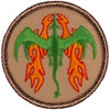 Emerald Green Dragon Patrol Patch - 2" Round!