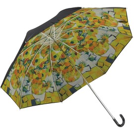 Masterpiece Mosaic Art Series Folding Umbrella For Both Sunny and Rainy Days Van Gogh Monet Klimt UV Protection 2WAY Unisex (AM-03001)